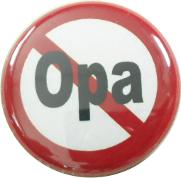 Opa verboten Button